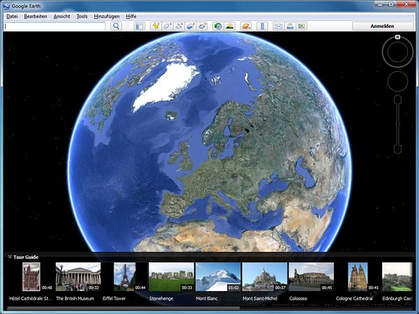 Google Earth 7 mit Reiseführer