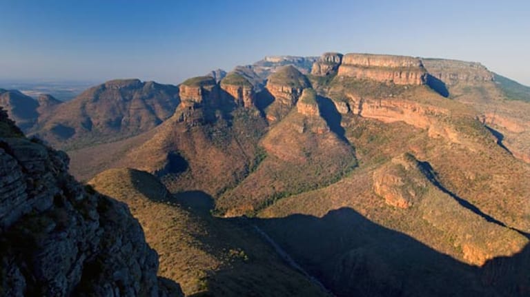 Blyde River Canyon: Blick auf die "Three Rondavels".