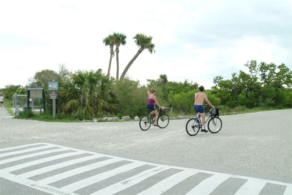Radfahrer in Florida.