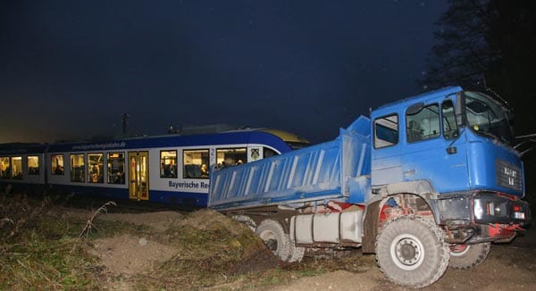 Zugunglück in Oberbayern Zugunglück in Oberbayern