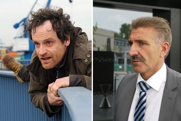 Dortmunder "Tatort"-Kommissar Faber (Jörg Hartmann, li.) in der Kritik: "Wer sich so verhält, würde im echten Leben sofort aus dem Verkehr gezogen. Bei der Polizei hat er nichts zu suchen", poltert Polizeigewerkschaftler Arnold Plickert (re.) gegen den Fahnder.