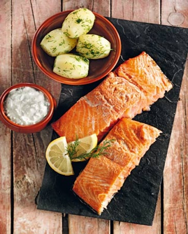 Räuchern geräucherter Lachs