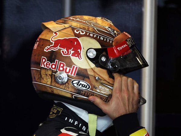 Sebastian Vettel bringt zu fast jeder Strecke einen speziellen Helm mit. In Austin gibt's einen im Texas-Look.