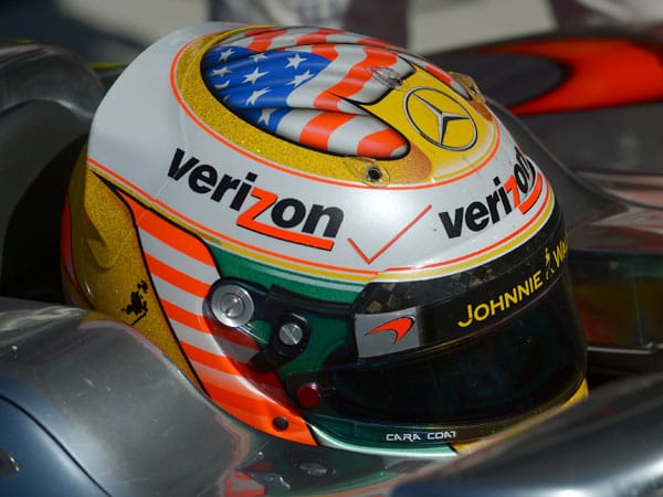 Auch Lewis Hamilton hat sich in Sachen Helm-Design etwas einfallen lassen.