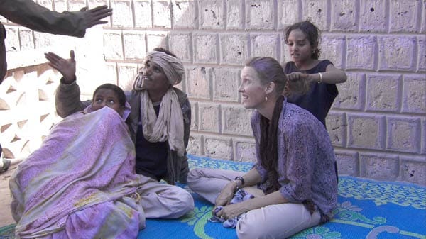 Désirée von Trotha im Haus von Tuaregfreunden in Timbuktu.