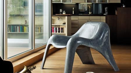 Den Clubsessel "Spurt" haben die Dresdner Designer von Paulsberg einem Sprinter im Startblock nachempfunden.