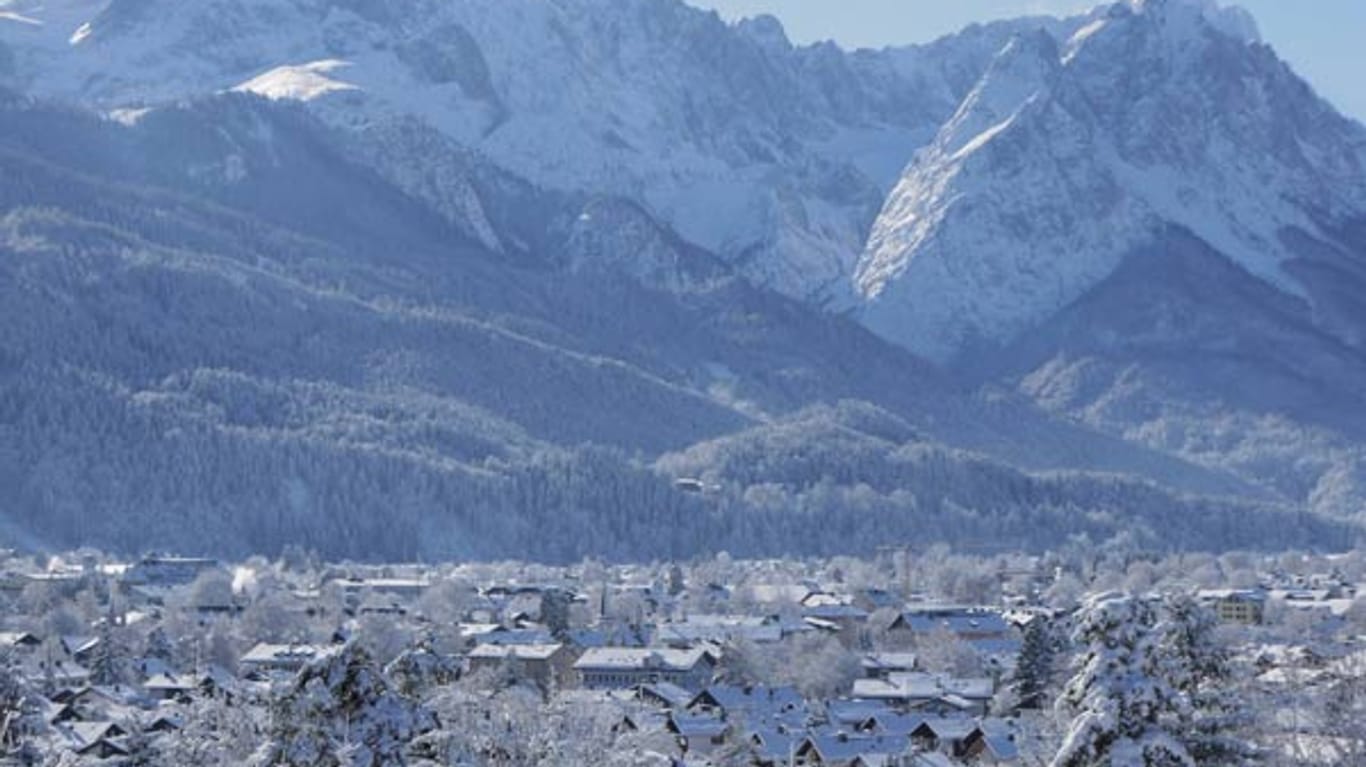 Garmisch-Partenkirchen im Winter.