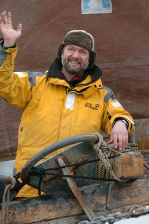 Seit rund 25 Jahren durchkreuzt Arved Fuchs die schwierigsten Routen der Arktis. Besonders begeistert ist der Abenteurer von Eisbergen – seinen ersten sah er im Jahr 1979 an der Westküste Grönlands.