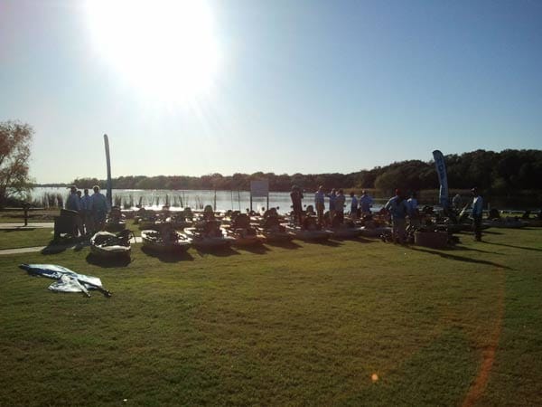 Kayaks bei den Hobie Fishing Worlds 2012.