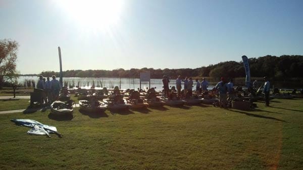 Kayaks bei den Hobie Fishing Worlds 2012.