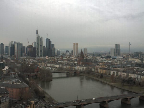 Webcam Skyline Frankfurt am Main. (Screenshot: t-online.de)