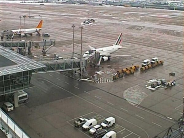 Webcam am Flughafen Stuttgart.