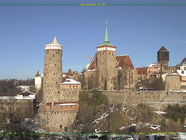 Webcam Bautzen alte Wasserkunst und Michaeliskirche