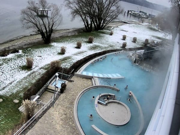 Webcam der Bodenseetherme in Überlingen.