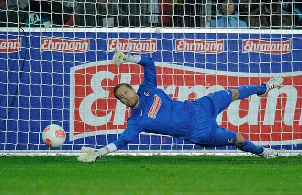 Oliver Baumann vom SC Freiburg. Oliver Baumann vom SC Freiburg.