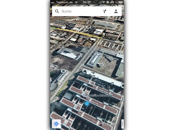 Google Maps Luftbildaufnahmen gedreht