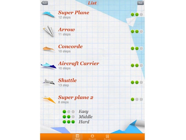 Die kostenlose App Airplanes gibt Faltanleitungen für Papierflieger (für Android und iOS).