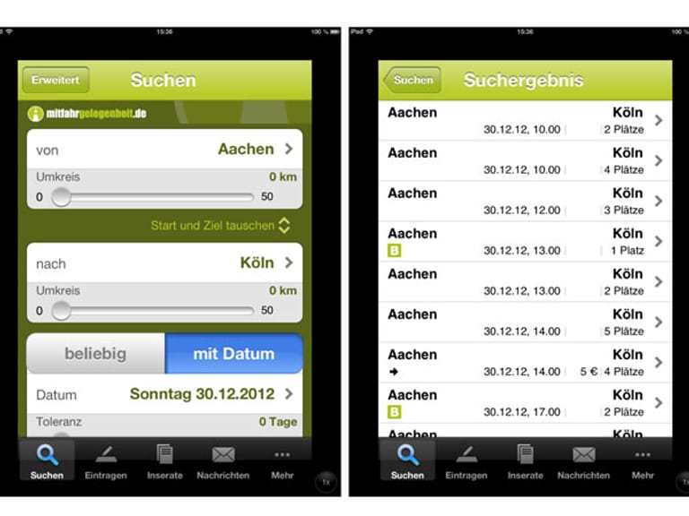 Mitfahrgelegenheit.de bietet ständig rund 750.000 Fahrtangebote in Deutschland und Europa. Für Android und iOS: