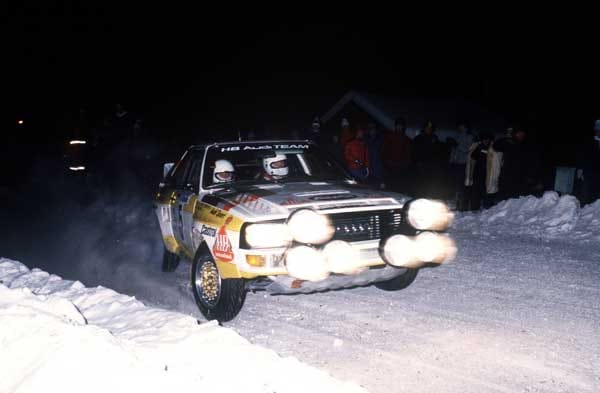 Legendär und unvergessen: Mit dem Audi Quattro gewann Walter Röhrl 1982 seinen zweiten WM-Titel.