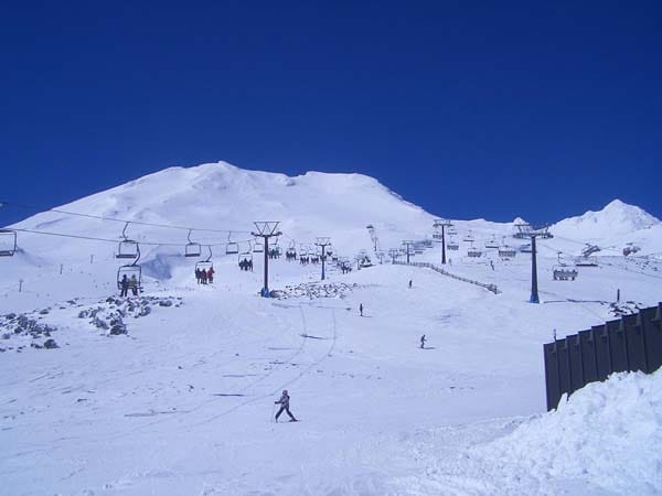 Das Skigebiet Turoa in Neuseeland beherbergt den Vulkan Ruapehu.