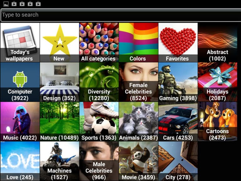 PicSpeed HD Wallapers bietet 170.000 Wallpaper und Hintergrundbilder für Android-Tablets.