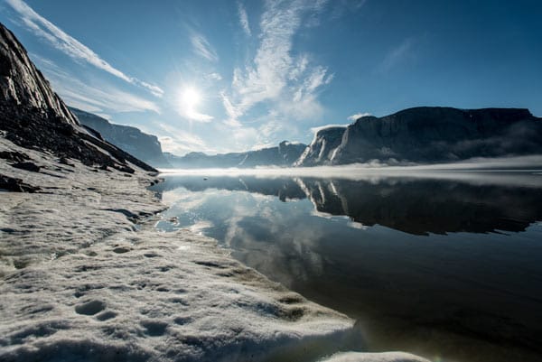 Landschaft in Baffin ( Kanadisch-Arktisches Archipel).