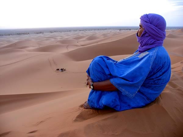 Die Sahara, größte Trockenwüste der Erde.