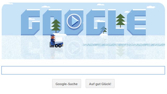 Google Doodle ehrt den Geburtstag von Frank Zamboni.