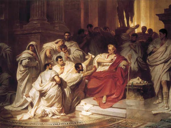 "Caesars Tod" von Carl Theodor von Piloty (1865)