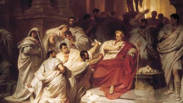 "Caesars Tod" von Carl Theodor von Piloty (1865)