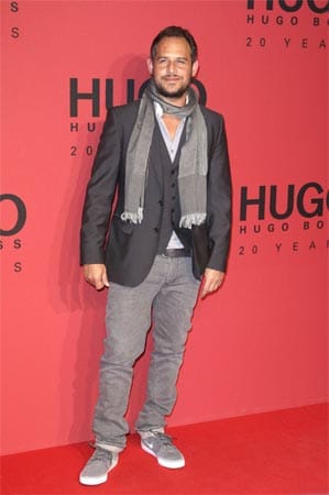 Bei Hugo Boss zeigte sich auch der deutsche Schauspieler Moritz Bleibtreu.