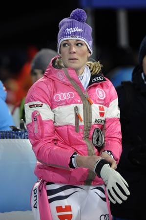 Maria Höfl-Riesch, geboren am 24. November 1984. Mögliche Starts: Abfahrt, Super-G, Riesenslalom, Slalom, Super-Kombination, Team-Wettbewerb.