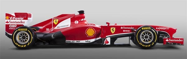 Mit der "Evolution" des letztjährigen Modells sollen Vize-Weltmeister Fernando Alonso und Felipe Massa Vettels Red Bull Paroli bieten können.