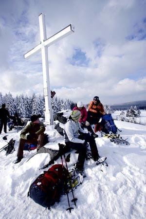 Schneeschuhtour in Winterberg.