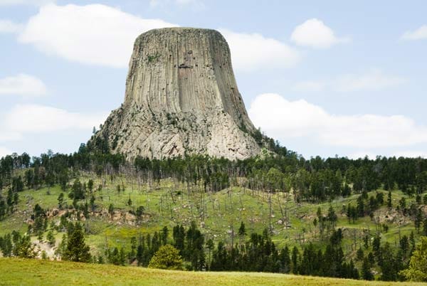 Devil's Tower, Bear Lodge Mountains/Black Hills, Wyoming.