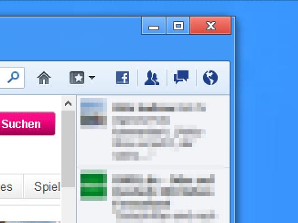 Facebook-Funktionen in Firefox