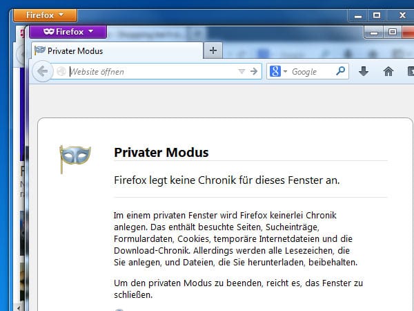 Privater Surf-Modus