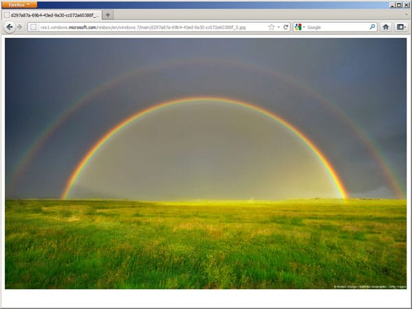 Doppelter Regenbogen (Silt, Colorado, USA)