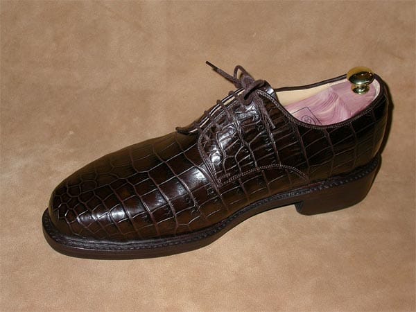 Das Top-Modell von Vickermann und Stoya: 7000 Euro kostet das Paar Schuhe aus fettgegerbtem Nilkrokodil.