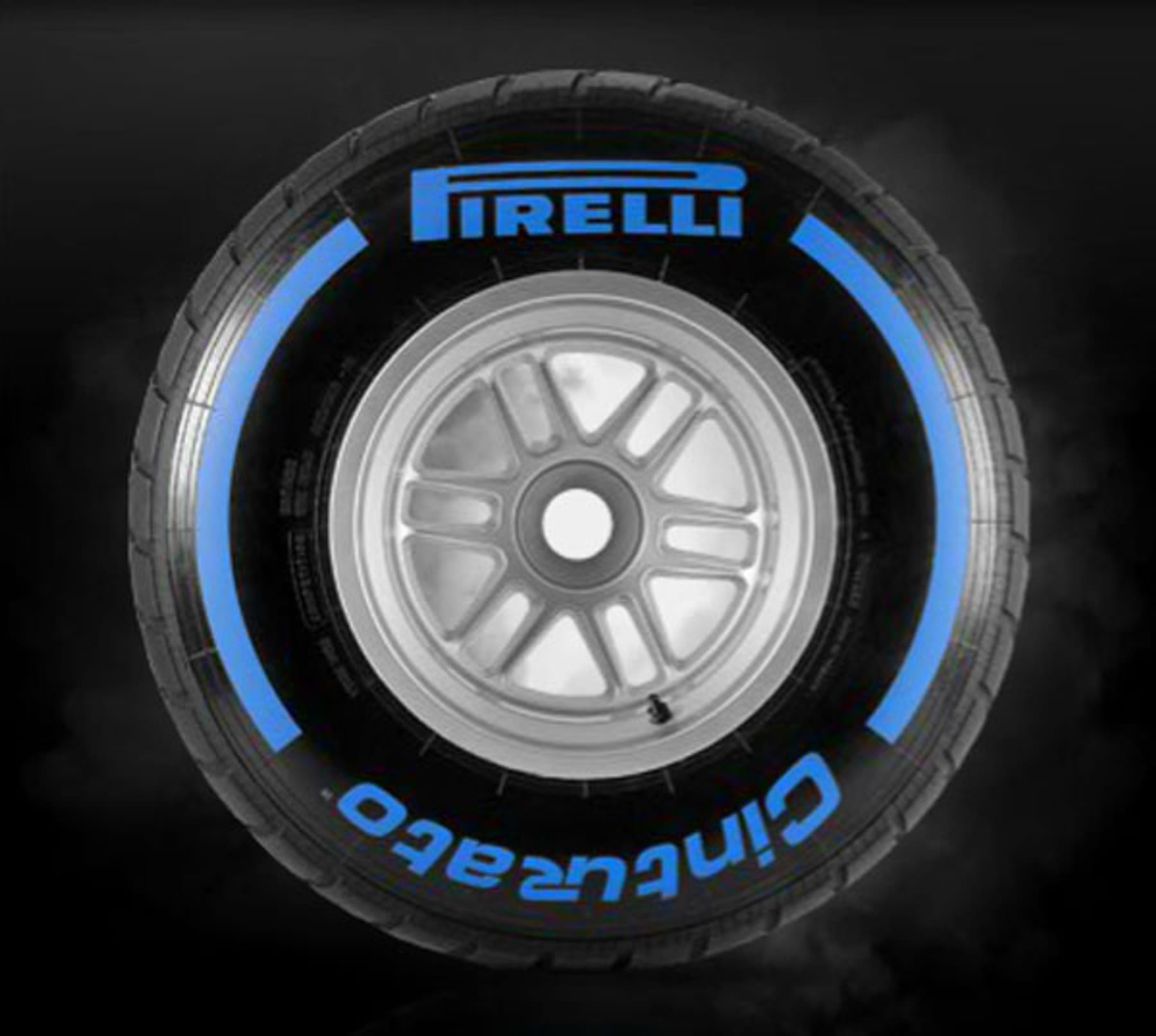 Formel 1 ITES Auto Autodrahy Repro Reifen kompletter Satz. 