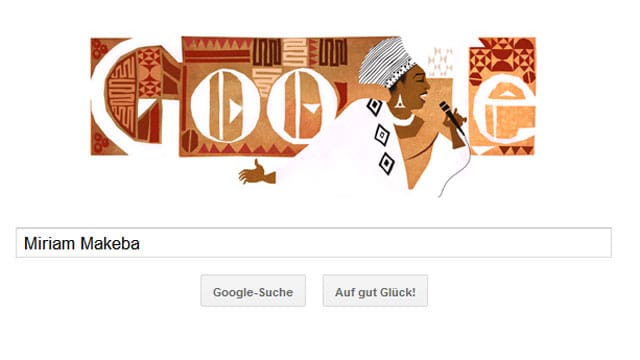 Miriam Makeba als Google Doodle