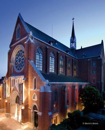 In einer Hundert Jahre alten Kirche in Mechelen in Belgien liegt das Hotel "Martin’s Patershof".