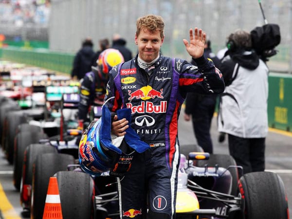 Die Formel 1 hat zwei Versuche für das Qualifying gebraucht. Am Ende sichert sich Vettel Startplatz eins.