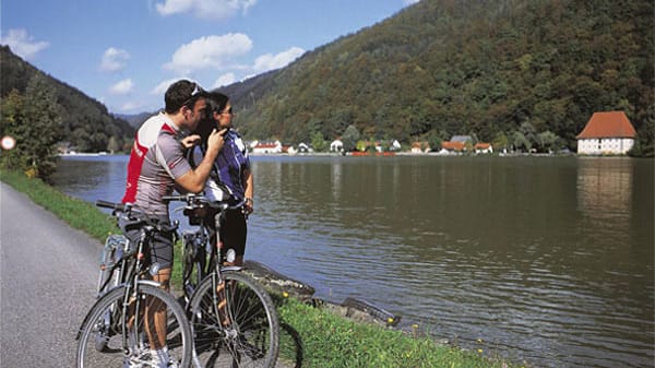 Donauradweg bei Haibach.