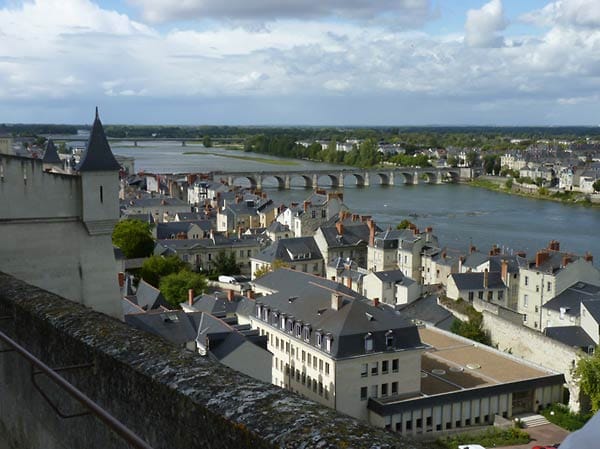 Kanutouren: Schloss Saumur an der Loire.