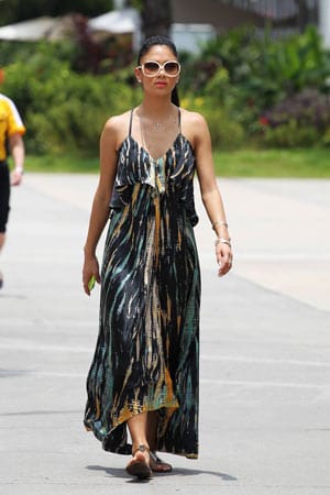 Nicole Scherzinger ist wie so oft gekommen, um ihren Freund Lewis Hamilton zu unterstützen.