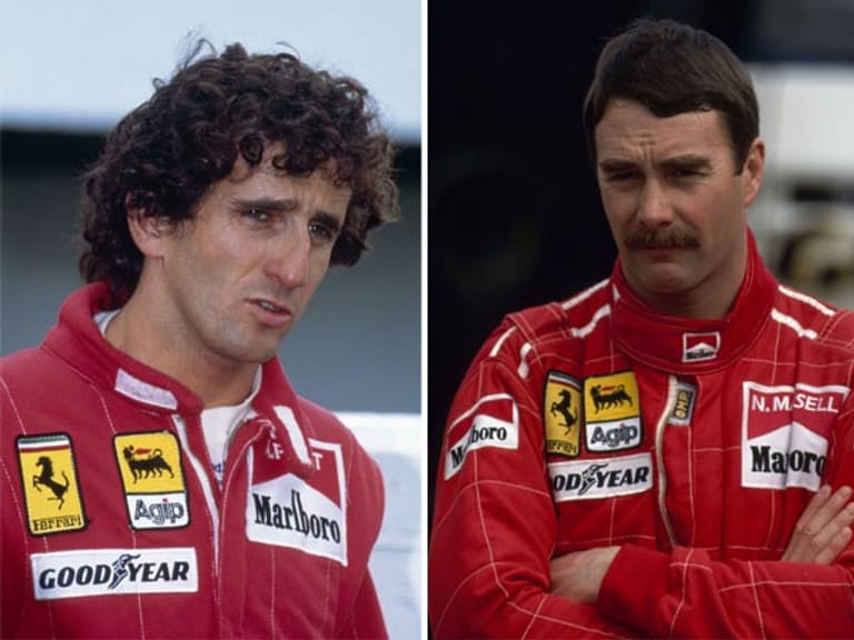 Alain Prost gegen Nigel Mansell (Ferrari): Gestählt vom Duell mit Senna suchte Prost auch bei Ferrari seine Vorteile. Konkurrent Mansell hatte ihn 1990 in Portugal nach einem missglückten Manöver fast in die Boxenmauer gerammt, danach betrieb der schlaue Franzose geschickt Politik gegen den Briten. Mansell behauptete danach, Prost hätte das Team gegen ihn aufgebracht. Resultat: Absolute Funkstille zwischen den Rivalen.