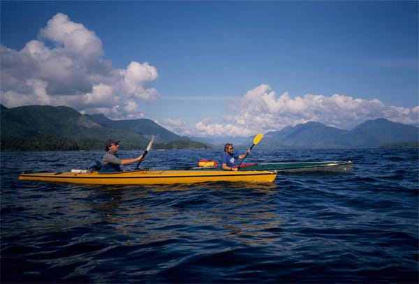 Kajak an der Westküste von Vancouver Island.