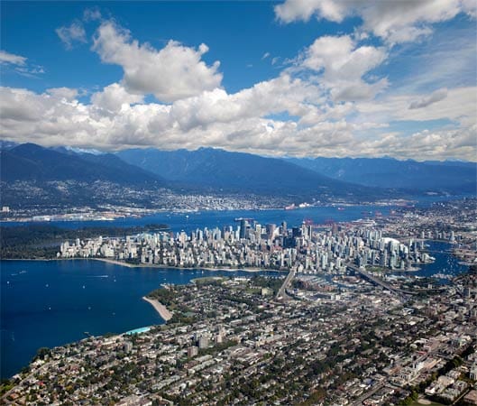 Vancouver: Panorama-Blick.