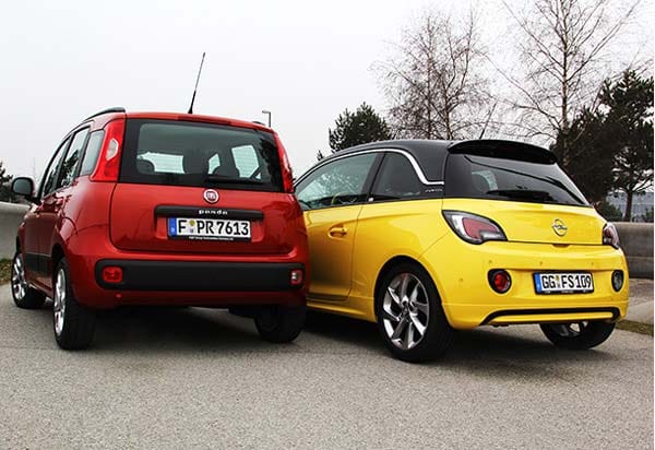 Opel Adam gegen Fiat Panda